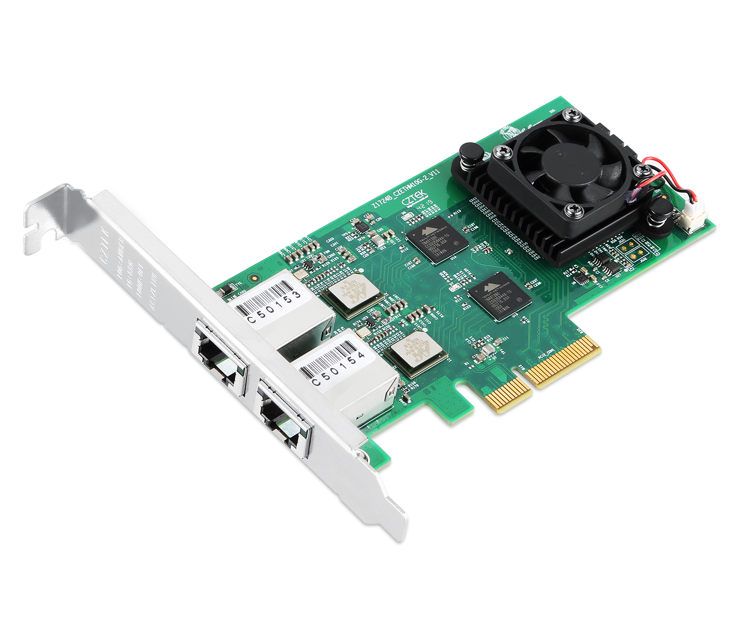 CZETHM10G2P Dual-port 10 Gigabit Ethernet card